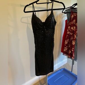 Love, Nickie Lew Black Sequin Dress Size S